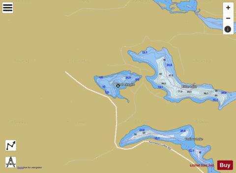 Burdock Lake depth contour Map - i-Boating App