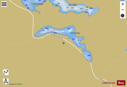 Tedious Lake depth contour Map - i-Boating App