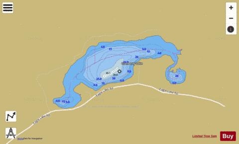 Cranberry Lake depth contour Map - i-Boating App