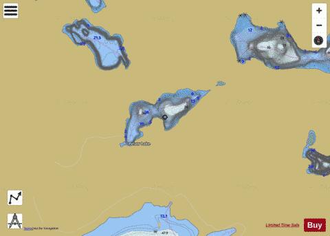 Pelaw Lake depth contour Map - i-Boating App