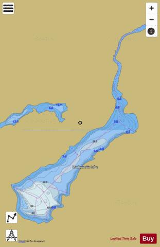 Madawaska Lake depth contour Map - i-Boating App