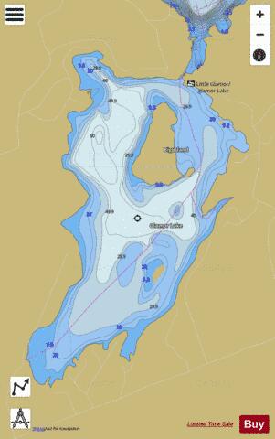 Glamor Lake depth contour Map - i-Boating App