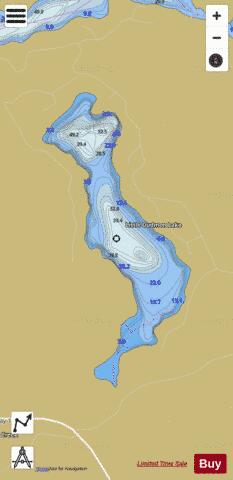Little Dudmon Lake depth contour Map - i-Boating App