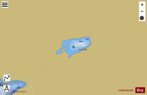 Leaf Lake depth contour Map - i-Boating App