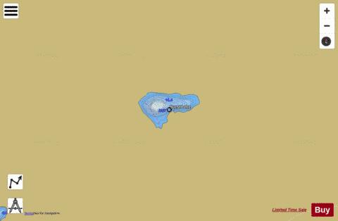 Hurst Lake depth contour Map - i-Boating App
