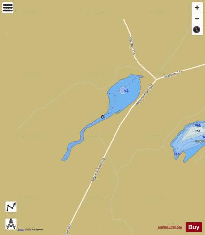 McCue Lake depth contour Map - i-Boating App