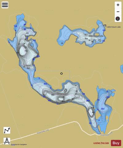 Esson Lake depth contour Map - i-Boating App