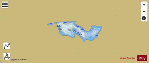 Delphis Lake depth contour Map - i-Boating App