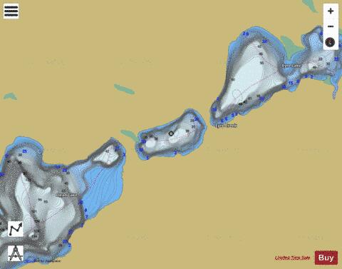 Little Black Lake depth contour Map - i-Boating App