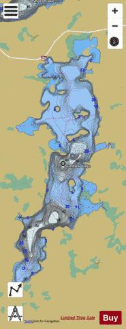 Sunbow Lake depth contour Map - i-Boating App