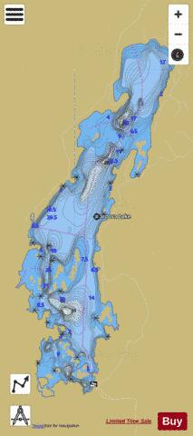 Cordova Lake depth contour Map - i-Boating App