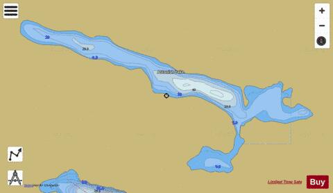 Astonish Lake depth contour Map - i-Boating App