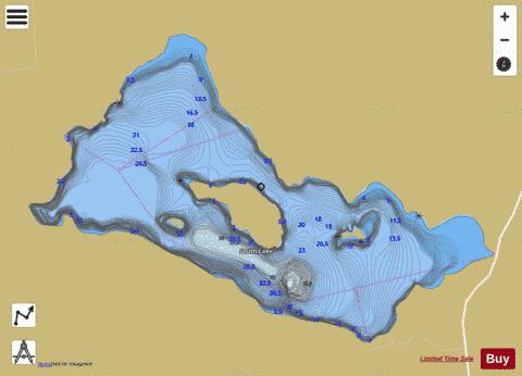 South Lake depth contour Map - i-Boating App