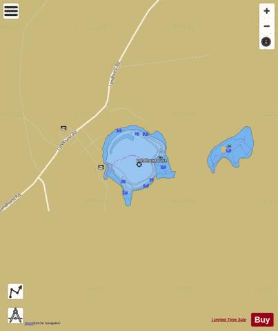 Lyndhurst Lake depth contour Map - i-Boating App