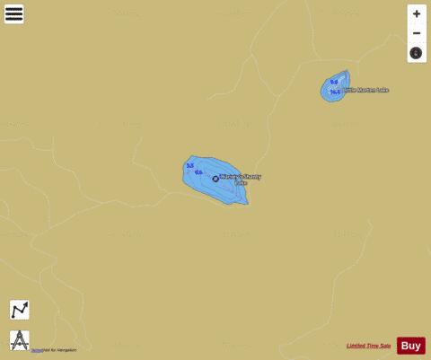 Harveys Shanty Lake depth contour Map - i-Boating App
