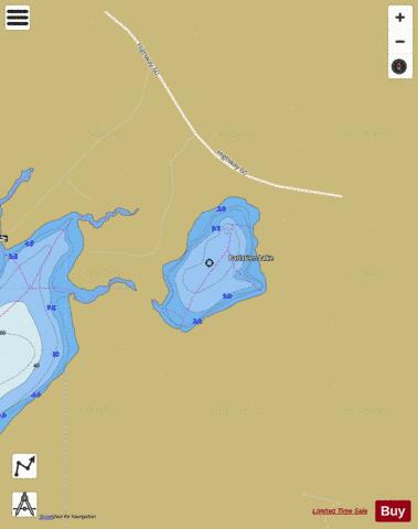 Parissien Lake depth contour Map - i-Boating App