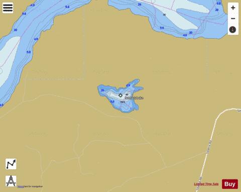 Norlock Lake depth contour Map - i-Boating App