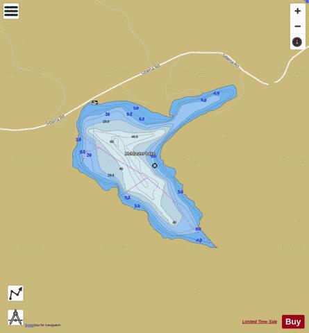 McMaster Lake depth contour Map - i-Boating App