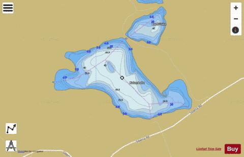 Kulas Lake depth contour Map - i-Boating App
