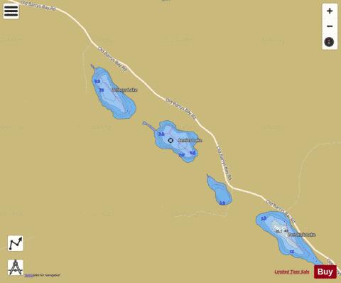 Annies Lake depth contour Map - i-Boating App