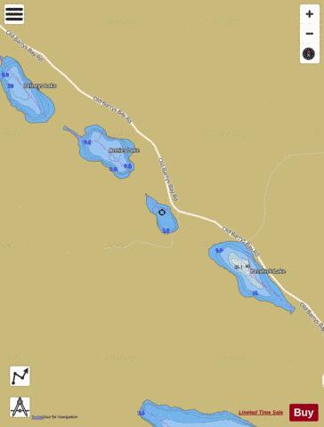 Victoria Lakes 3 depth contour Map - i-Boating App