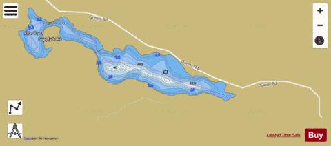 Stevenson Lake depth contour Map - i-Boating App