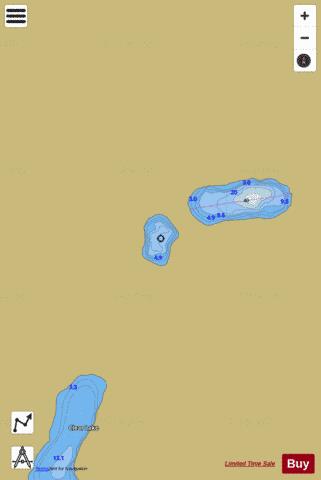 Chain Of Lakes 2 depth contour Map - i-Boating App