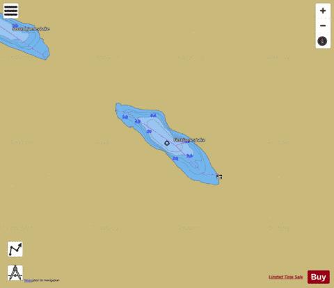 First James Lake depth contour Map - i-Boating App