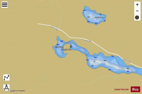 Supply Lake depth contour Map - i-Boating App