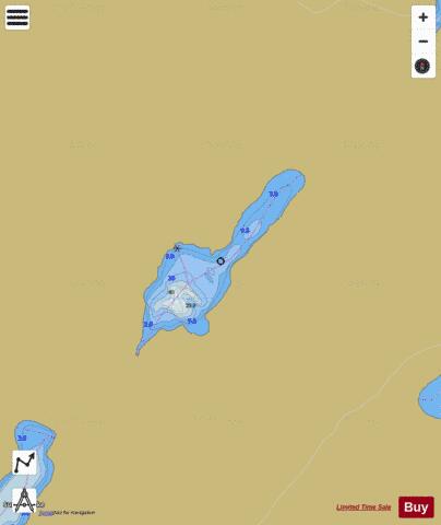 Wolfe Lake depth contour Map - i-Boating App