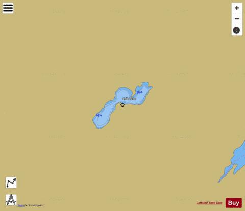 Crib Lake depth contour Map - i-Boating App