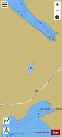Amabel Lake 3 depth contour Map - i-Boating App