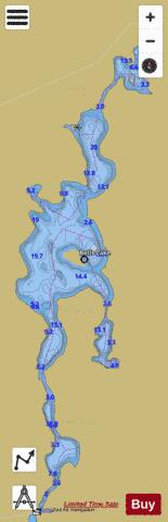 Bells Lake depth contour Map - i-Boating App