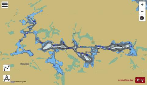 Greenwood Lake depth contour Map - i-Boating App