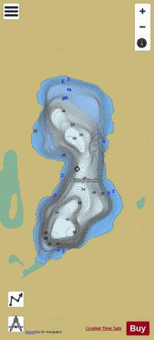 Drop Off Lake depth contour Map - i-Boating App