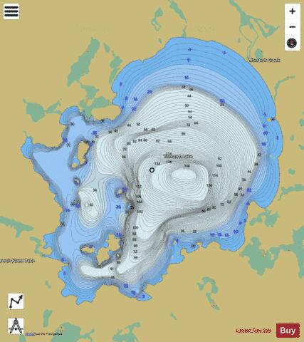 Titmarsh Lake depth contour Map - i-Boating App