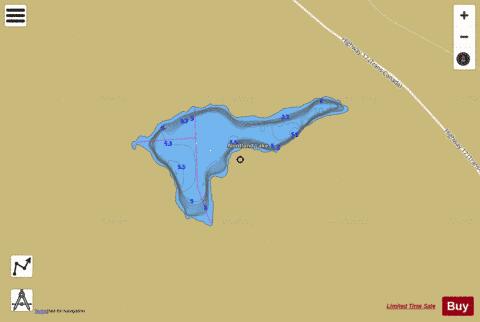 Nordland Lake depth contour Map - i-Boating App