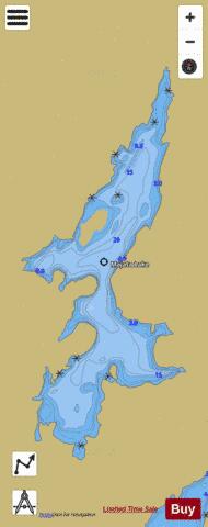 Majata Lake depth contour Map - i-Boating App