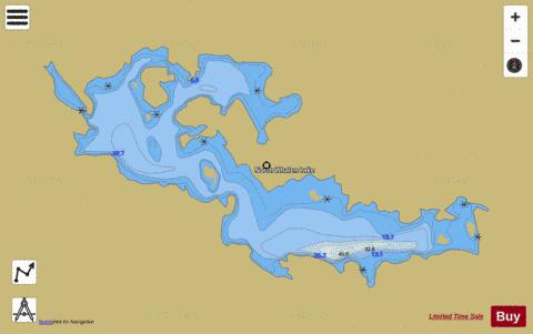North Whalen Lake depth contour Map - i-Boating App