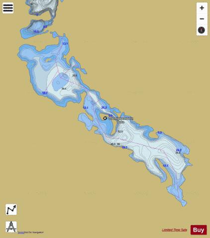 Osemigwemowin Lake depth contour Map - i-Boating App
