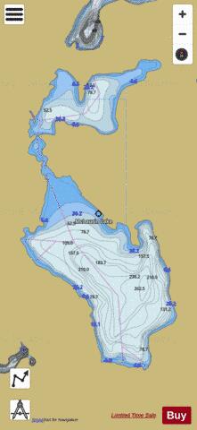 McLaurin Lake depth contour Map - i-Boating App