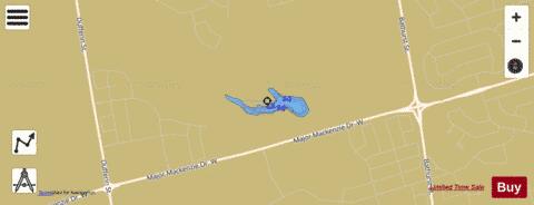 Don Head Farm Pond depth contour Map - i-Boating App