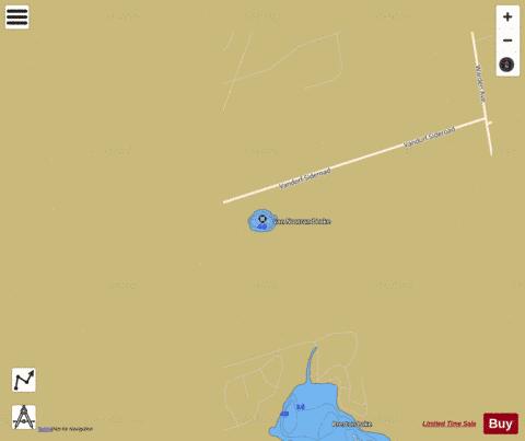 van Nostrand Lake depth contour Map - i-Boating App
