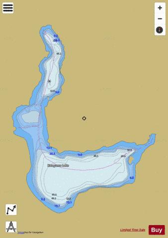 Kwagama Lake depth contour Map - i-Boating App