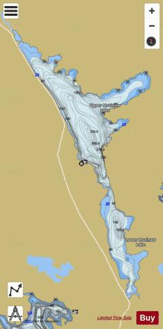 Upper Mazinaw Lake depth contour Map - i-Boating App