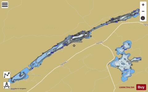 Kennebec Lake depth contour Map - i-Boating App
