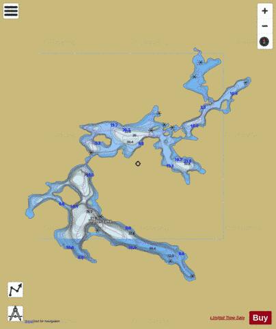 Wyder Lake depth contour Map - i-Boating App