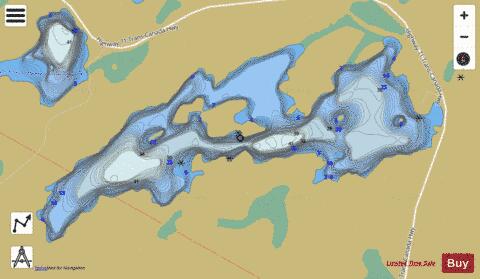 Andy Lake depth contour Map - i-Boating App