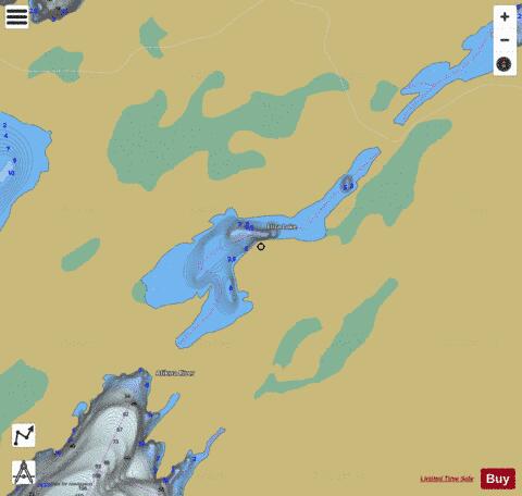 Eliza Lake depth contour Map - i-Boating App