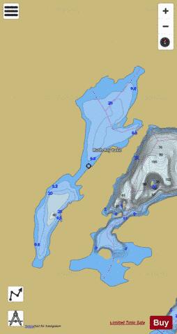 Ruth-Roy Lake depth contour Map - i-Boating App